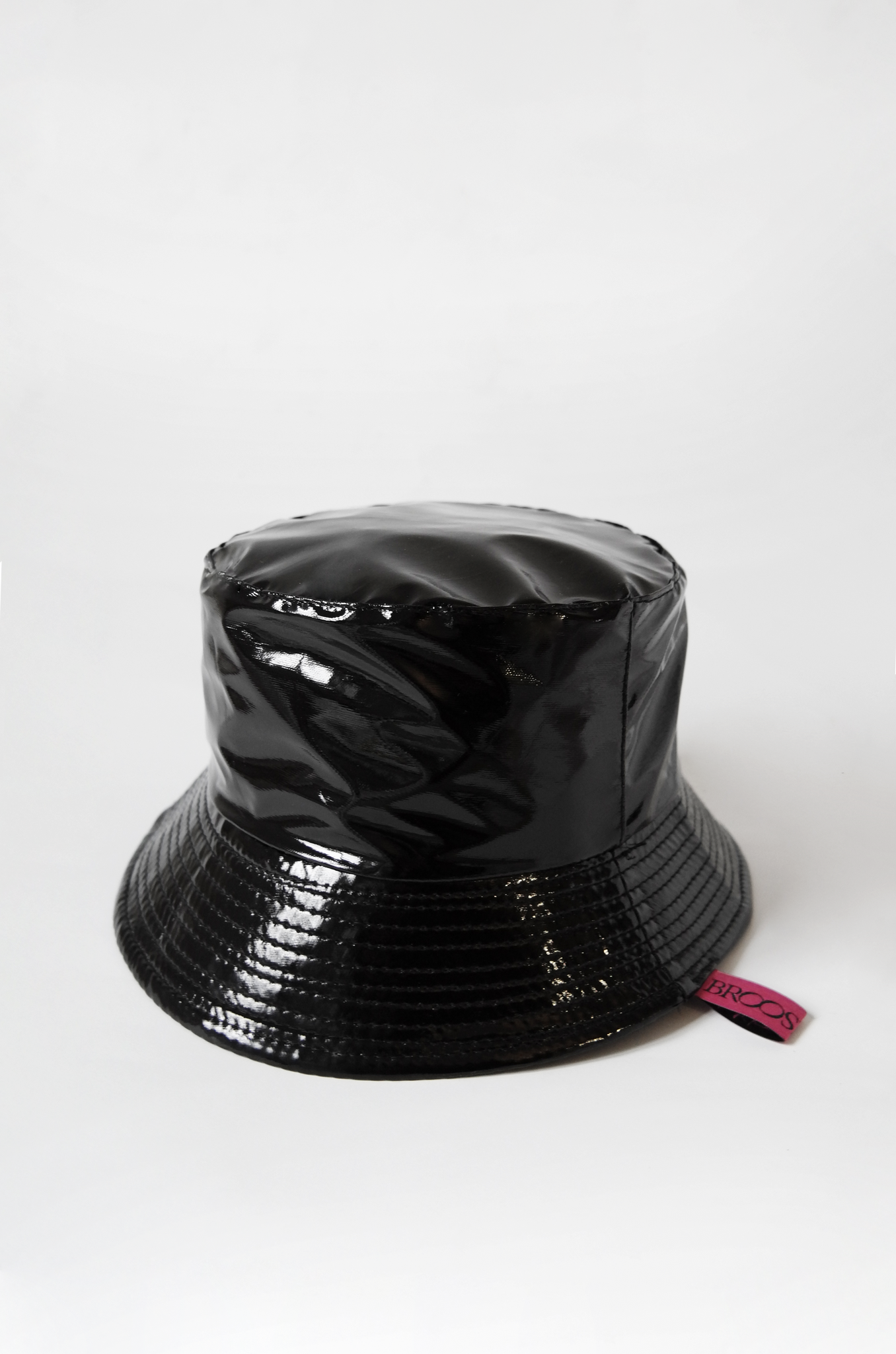 BUCKET HAT TARTUFO NERO BLACK PATENT